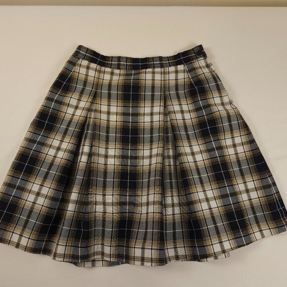 Plaid Pleated Skirt W/ Pocket – Dennis Uniform – Size 14.5 – Made in USA - Picture 1 of 7